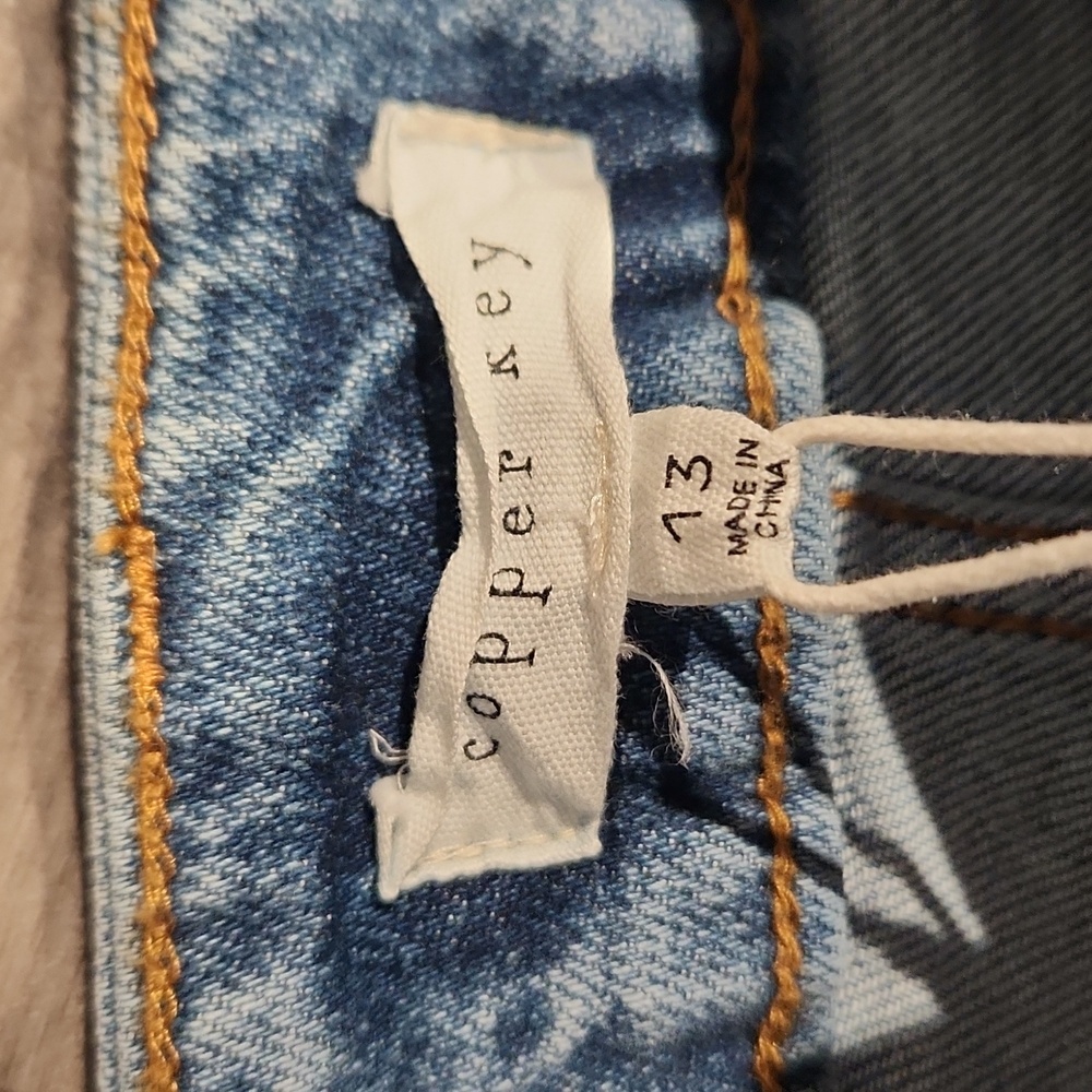 NWT Copper Key VTG. Straight Denim Jean's 11" high rise fitted top sz 13 - Picture 3 of 6